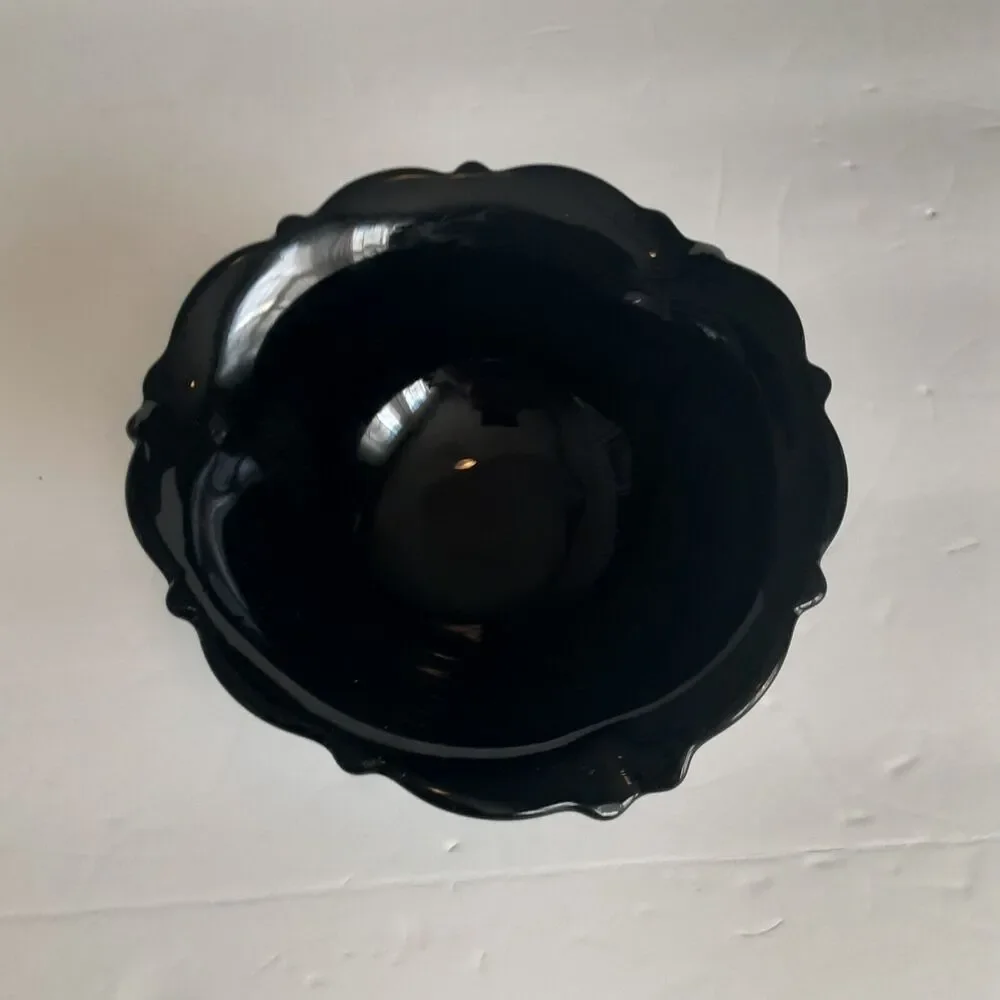 Vintage 3 footed Slag Glass Bowl On trend Timeless